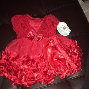Flowered dressed - Red